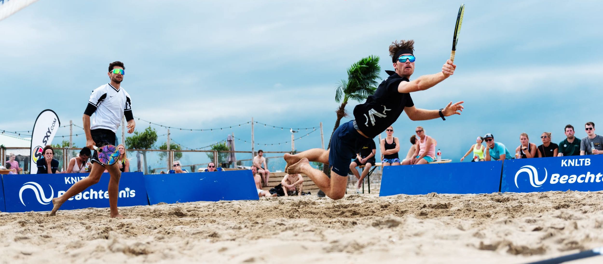 NK Beachtennis (herendubbelspel Ertner en Groot Antink)