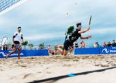 NK Beachtennis (herendubbelspel Ertner en Groot Antink)