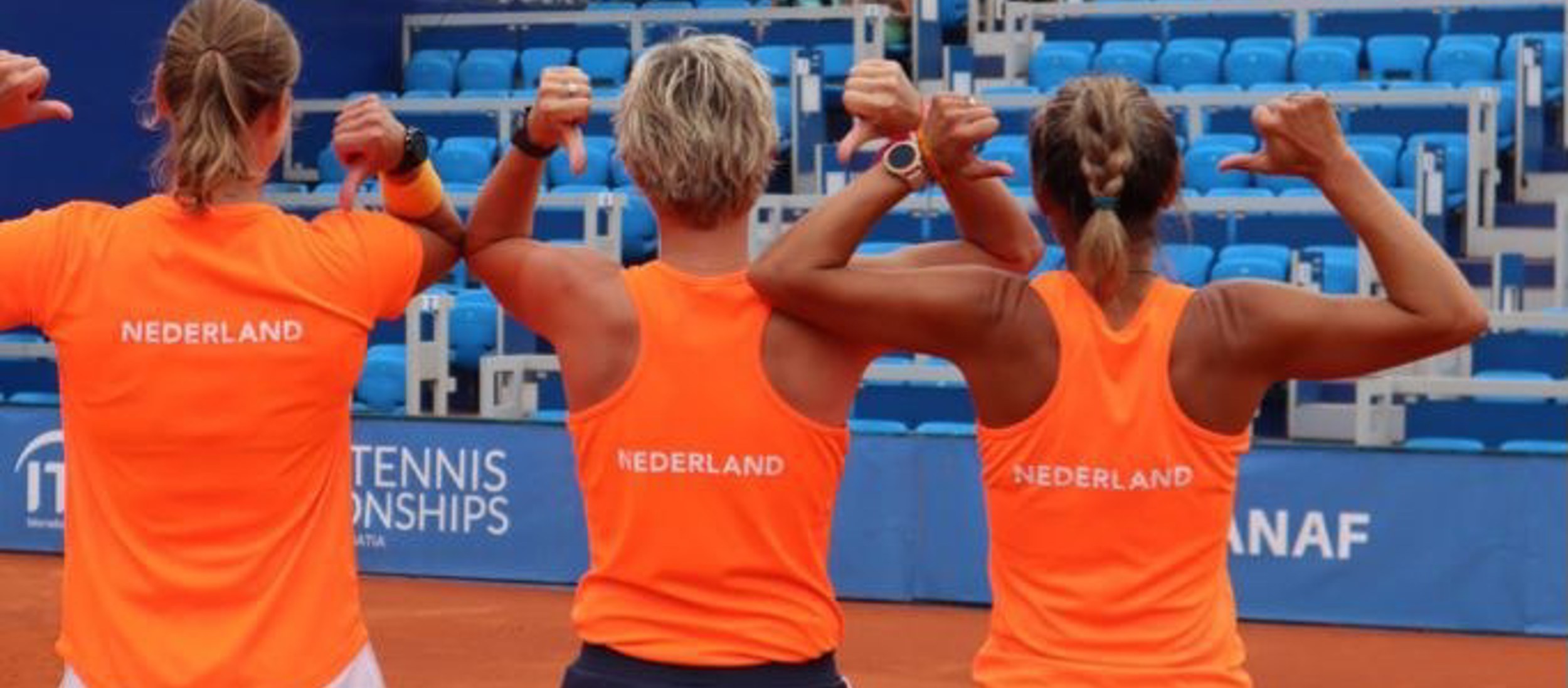 ITF seniors cup vrouwen winnen Nederland game set match